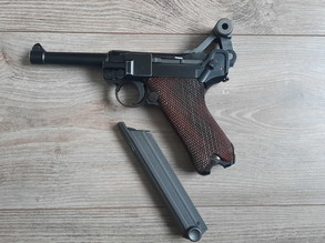 Image for WE Luger p08 Custom Wooden grips GBB