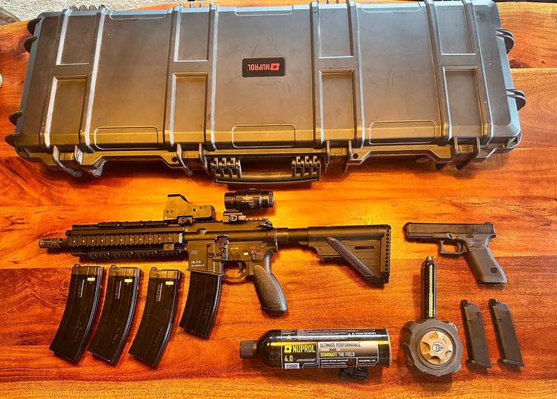 Afbeelding 1 van HK 416 + Glock 17 Gen. 5 inkl. umfangreichem Zubehör