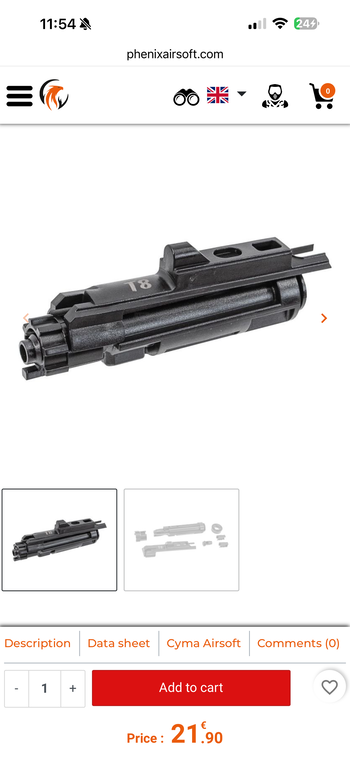 Bild 4 für Nozzle kit for M4 CGS/MWS GBBR