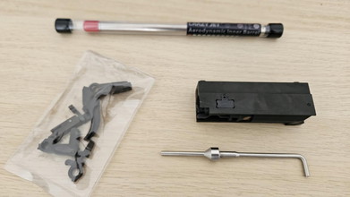 Afbeelding van Ratech steel scar: trigger set, bolt carrier+ magnetic npas, maple leaf crazy jet barrel