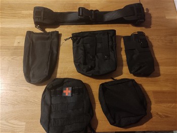 Image 2 for Tactical Belt ( Black ) ( 4+ pouches )
