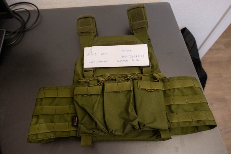 Afbeelding 1 van Buckle Up Assault Plate Carrier Cummerbund Olive 8FIELDS PREMIUM