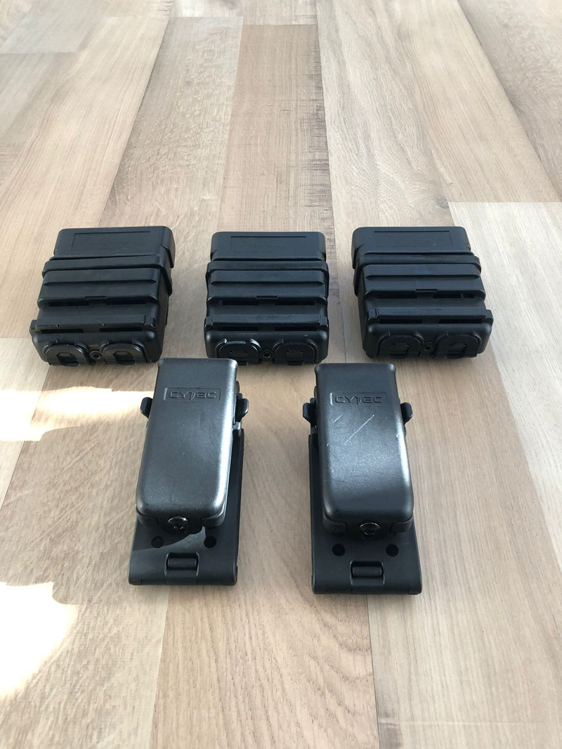 Afbeelding 1 van 3x Fastmag en 2x Cytac pistol pouch