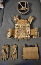 Image for airsoft komplett anzug schutzwest magazinhalter helm Handschuhe