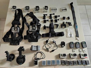 Image 2 for Set van 3x GoPro's Hero 3 met accecoires