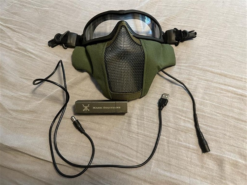 Image 1 for Mask Solutions anti-fog full face mask 2.0 met ARC helmbevestiging