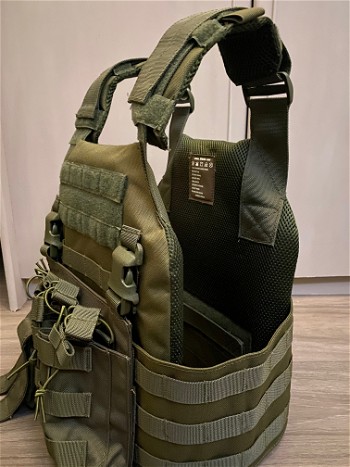 Image 3 for Plate carrier + helm OD groen