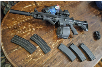 Imagen 2 de HK416 AEG en WE1911 GBB