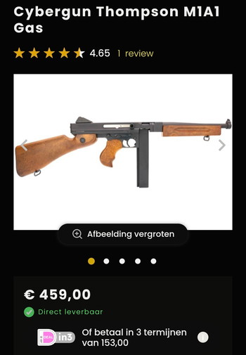 Imagen 4 de Cybergun / WE TECH Thompson M1A1 GBB