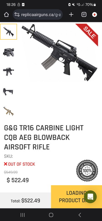 Imagen 4 de G&G TR16 Carbine CQB EBB