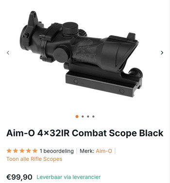 Bild 2 für Aim-O 4x32IR Combat Scope Black
