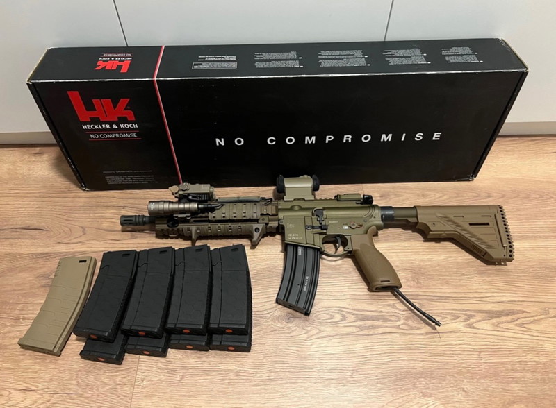 Afbeelding 1 van Umarex HK416, A5, Ral8000 Wolverine inferno HPA