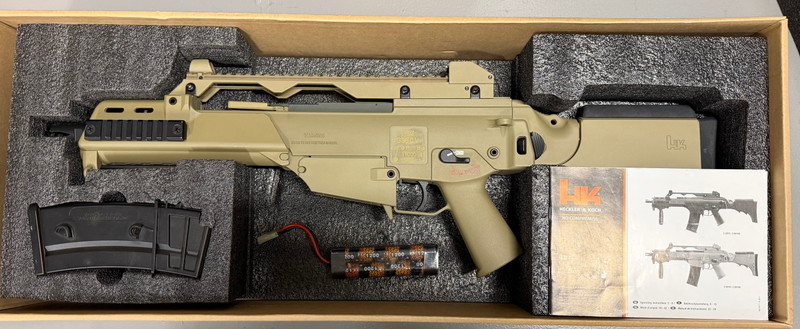 Image 1 for NEU G36 CV BLOW BACK Tan UMAREX inklusive NEU 4 Magpul PTS 120rd PMAG 30G MagLevel for G36 AEG RARITÄT! + Original Teile