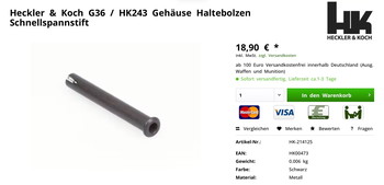 Afbeelding 4 van NEU G36 CV BLOW BACK Tan UMAREX inklusive NEU 4 Magpul PTS 120rd PMAG 30G MagLevel for G36 AEG RARITÄT! + Original Teile