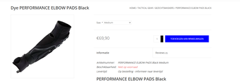 Imagen 4 de Dye PERFORMANCE ELBOW PADS Black | Medium size | Splinternieuw