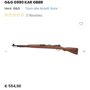 Image 4 for Real wood g&g g980 (kar98) op co2