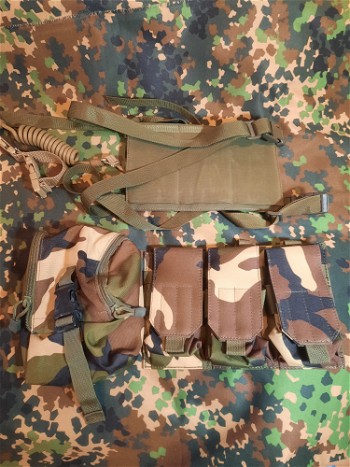Image 4 for emerson padded belt in od green met pouches en magazijn rig