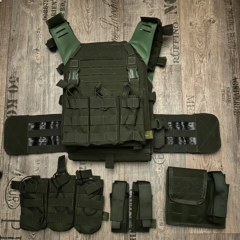 Afbeelding 1 van Shadow Elite platecarrier OD groen - Met pouches!