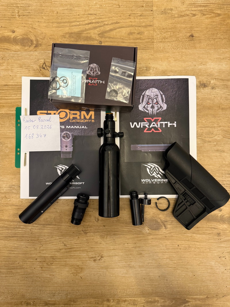 Image 1 for Wolverine MTW Wraith X Milspec HPA Flasche, Stock, Storm Cat. 5
