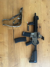 Imagen para Lancer Tactical M4 short version + Eotech, Vertical grip, sling, 2000mAh Akku