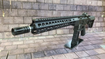 Bild 3 für Angry Gun 13 Zoll Handguard MK14 MK18 AR15 M4 MK14 Geissele M-Lok Rail - Black