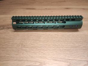 Image for aluminium 10 inch keymod rail, groen