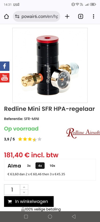 Bild 2 für Redline mini SFR hpa regulator