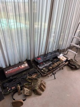 Image for High end airsoft collectie, volledig geüpgradede M110 A1 DMR, ARP9 Gold Edition, Glocks en gear