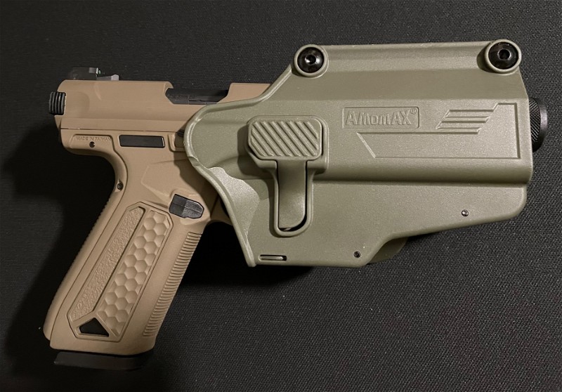 Image 1 for AAP-01 NIEUW met bijpassend Amomax holster (custom paint OD in green)