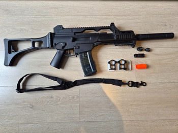 Afbeelding 2 van L96A1 + G36C + silencer + pouch + slingbelt