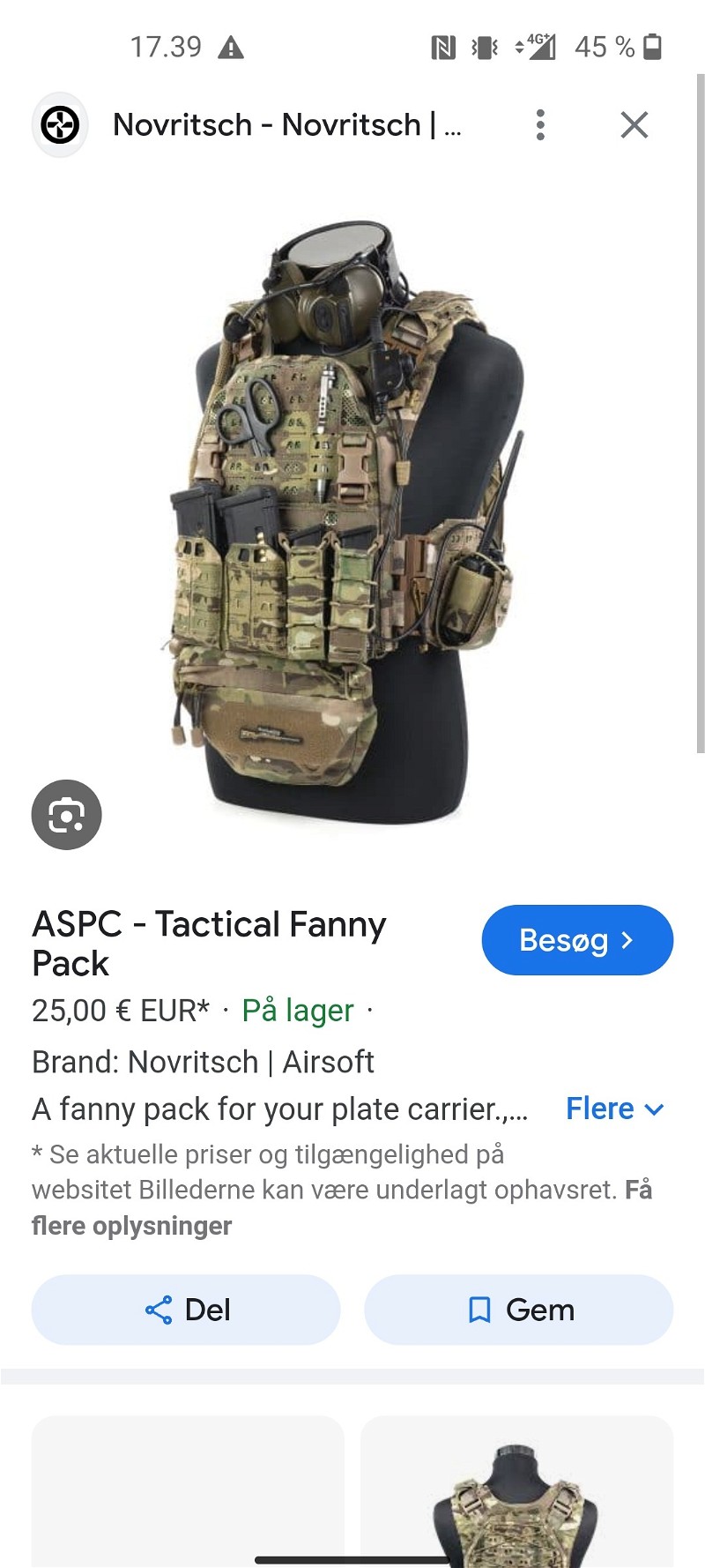Image 1 for WANTED NOVRITSCH PLATE CARRIER