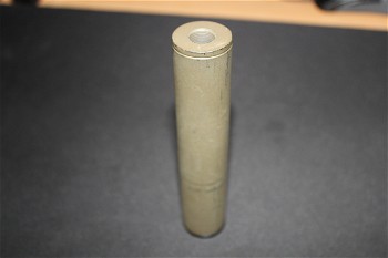 Image 2 for Airsoft Engineering Covert Tactical PRO 30x150mm mock Suppressor. één kant 14mm CCW + andere kant 14mm CW (zwarte base, olive drab spray painted)