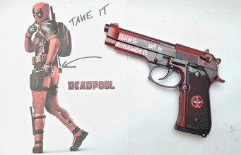 Image pour M9 pistole Deadpool Edition  vollmetall GBB