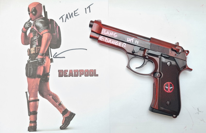Image 1 for M9 pistole Deadpool Edition  vollmetall GBB