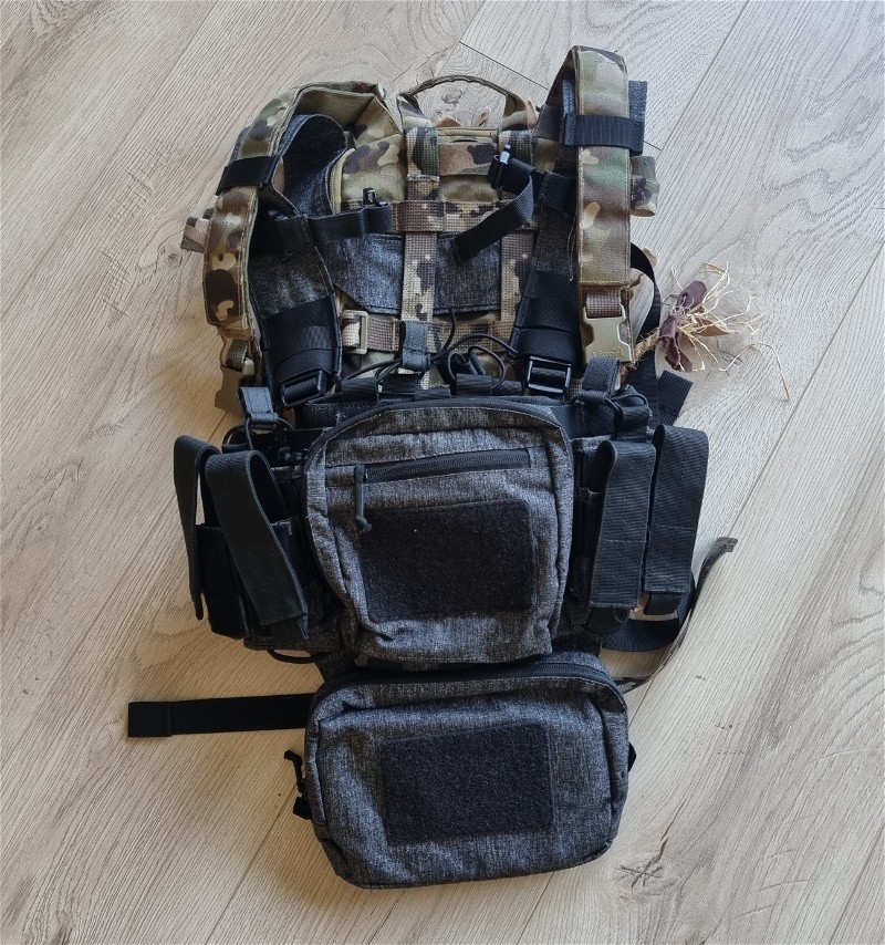 Image 1 pour Helikon tex chest rig met backpack.