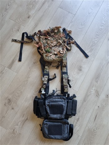 Image 2 pour Helikon tex chest rig met backpack.