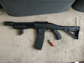 Image pour Golden Eagle m870 gas pump shotgun + tracer unit + m4 adapter en midcap