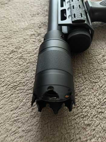 Image 3 pour Golden Eagle m870 gas pump shotgun + tracer unit + m4 adapter en midcap