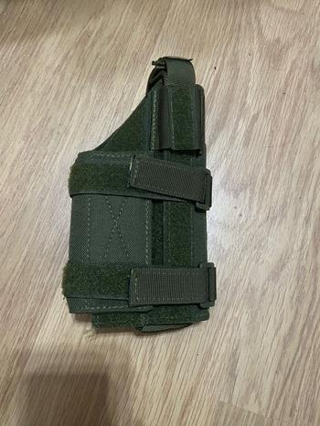 Imagen 2 de OneTigris universele aanpasbare rechtshandige pistol holster voor pistolen met weapon lights olive drab