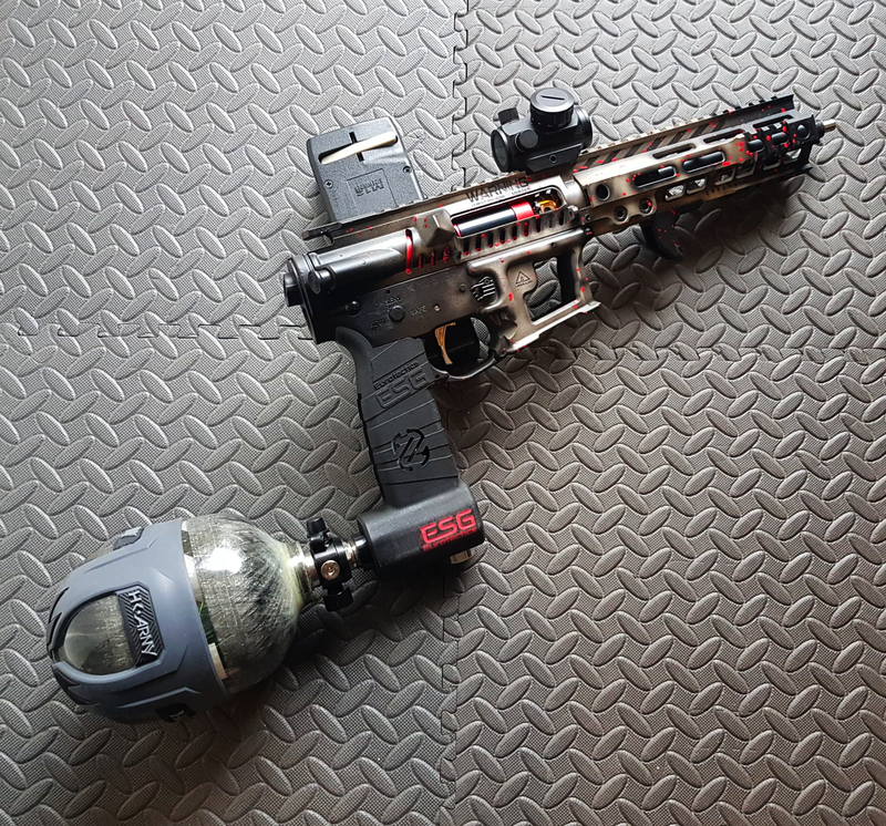 Afbeelding 1 van HPA Tankgrip M4 compleet pakket