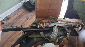 Imagen 3 de GHK AK-47 with upgrades, accessories, magazines and hpa drum mag