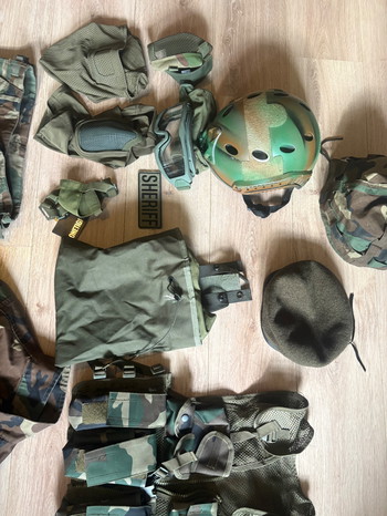 Afbeelding 3 van lot woodland/green camo