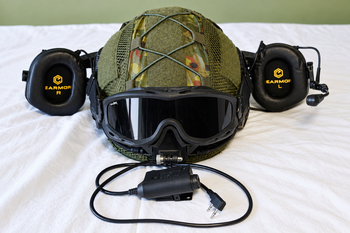 Image 2 for PTS MTEK FLUX OD Green complete helm setup, EARMOR , Wiley X Spear