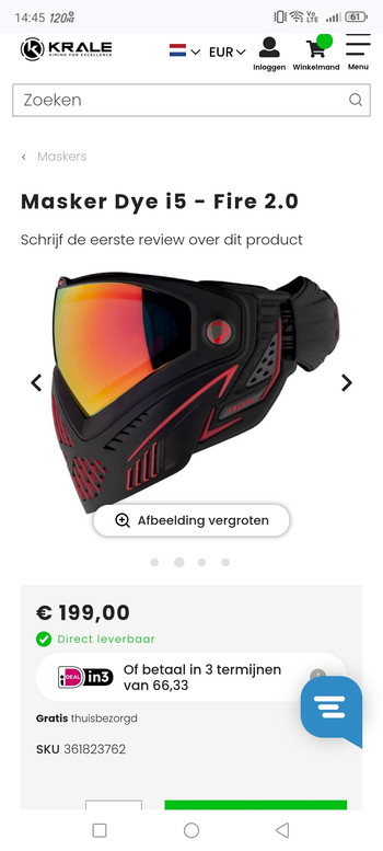 Imagen 4 de Masker Dye i5 fire 2.0