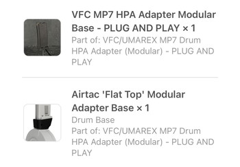 Imagen 3 de NIEUWE HPA AIRTAC VFC/UMAREX MP7 HPA drum adapter (excl. drum)
