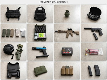 Image 2 for Volledige Airsoft Loadout / Starterset (HPA/M4 + Pistol & Gear)