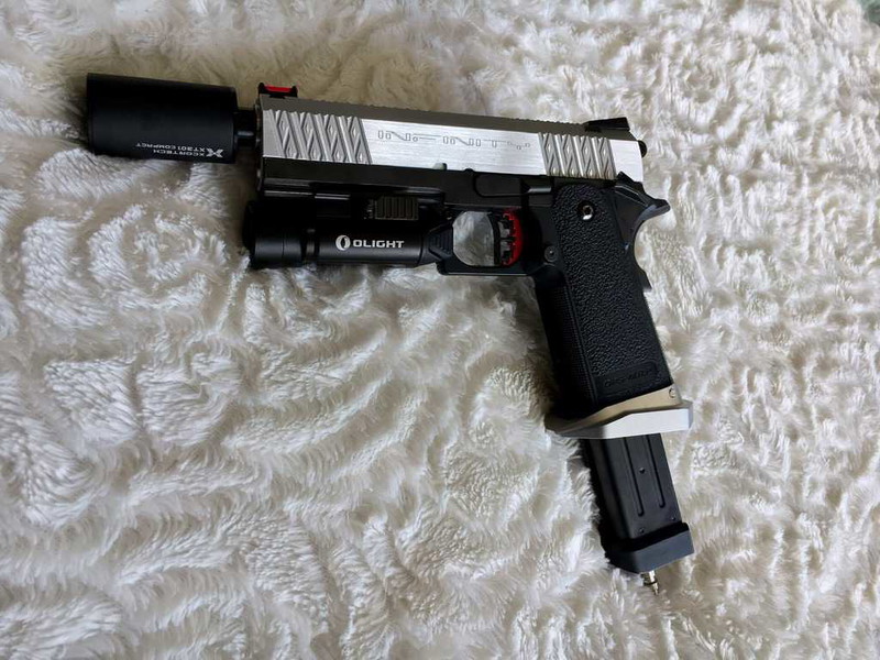 Image 1 pour Hi Capa 4.3 - Airsoft masterpiece Alu Slide - Steel OuterBarrel -Custom trigger - Magwel