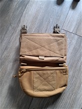 Image pour 8Fields coyote tan front panel + zipped pouch + dangler pouch
