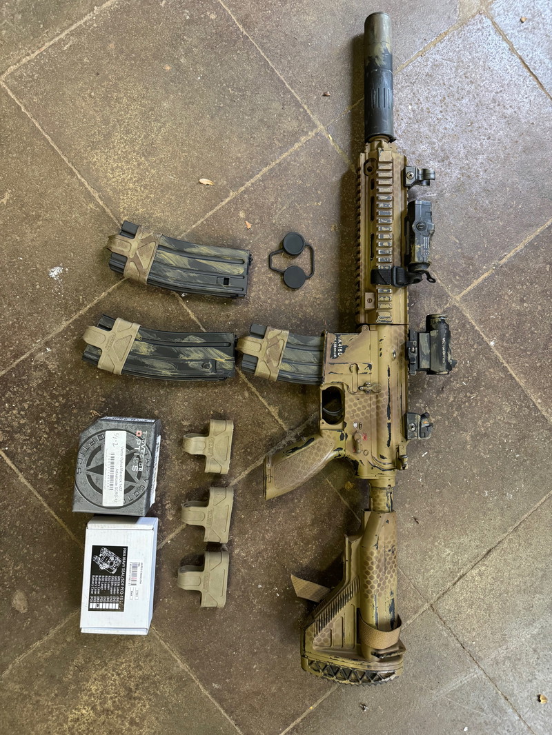 Bild 1 für Tm Hk416d recoil shock met mags en koffer moet weg!!!!