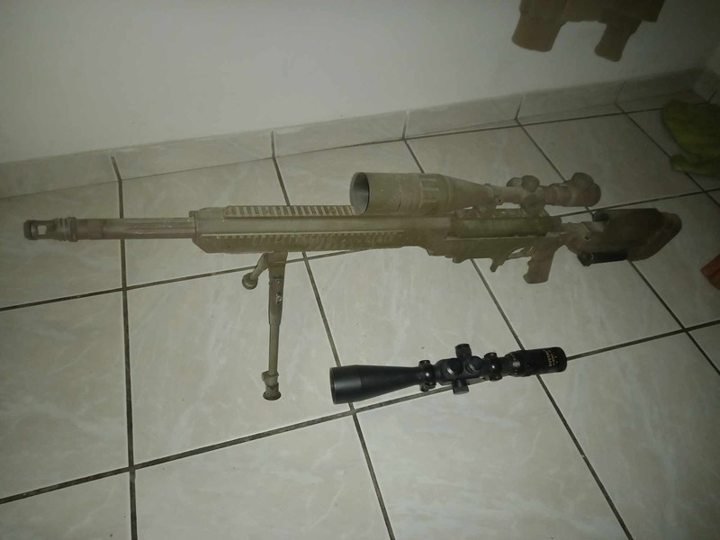Image 1 pour Sniper ASW338LM ASG avec Mécanisme Amoeba Striker et Accessoires